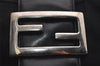 Authentic FENDI Vintage Shoulder Hand Bag Purse Jersey Leather Black Junk 5952J