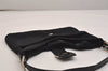 Authentic FENDI Vintage Shoulder Hand Bag Purse Jersey Leather Black Junk 5952J