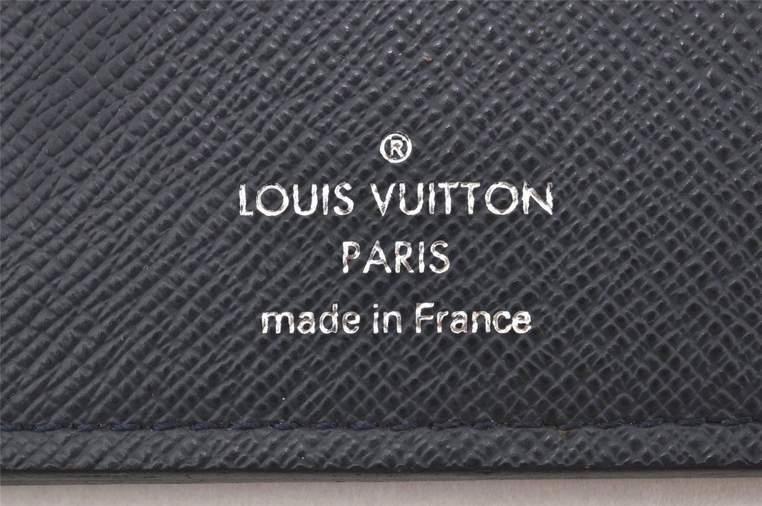 Authentic Louis Vuitton Epi Portefeuille Brazza Long Wallet Navy M61816 LV 5953K