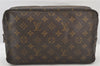 Auth Louis Vuitton Monogram Trousse Toilette 28 Clutch Hand Bag Old Model 5954K