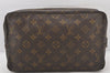 Auth Louis Vuitton Monogram Trousse Toilette 28 Clutch Hand Bag Old Model 5954K