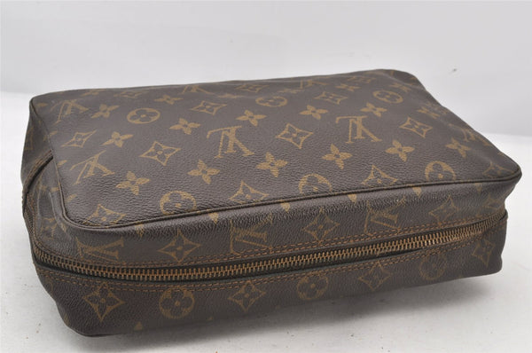 Auth Louis Vuitton Monogram Trousse Toilette 28 Clutch Hand Bag Old Model 5954K