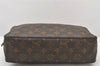 Auth Louis Vuitton Monogram Trousse Toilette 28 Clutch Hand Bag Old Model 5954K