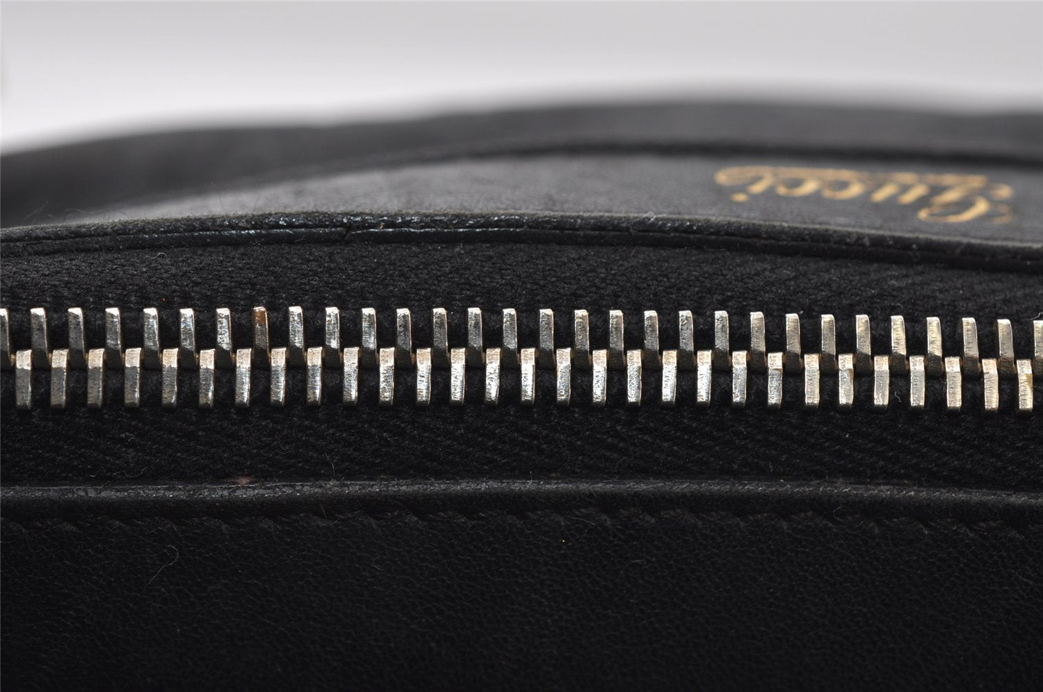 Authentic GUCCI Guccissima Abbey Shoulder Tote Bag GG Leather 141470 Black 5957I