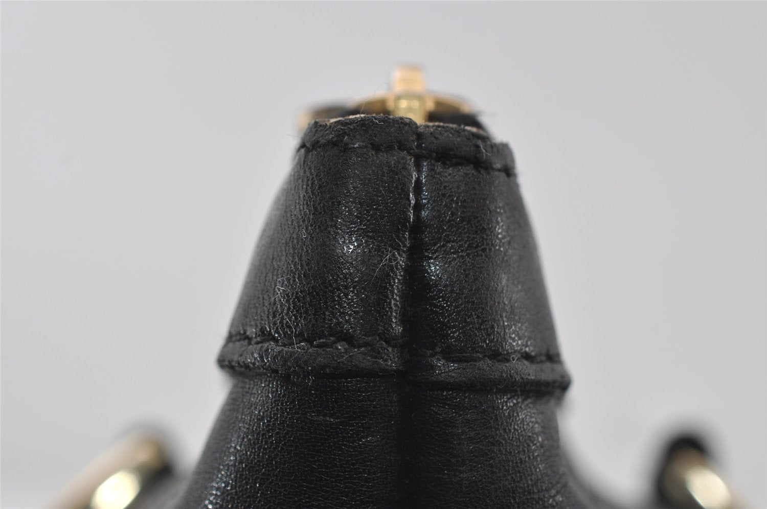 Authentic GUCCI Guccissima Abbey Shoulder Tote Bag GG Leather 141470 Black 5957I