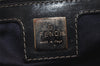 Authentic FENDI Zucchino Vintage Shoulder Bag Purse Canvas Leather Navy 5957J