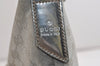 Authentic GUCCI Shoulder Cross Body Bag GG Canvas Leather 145857 Silver 5958J