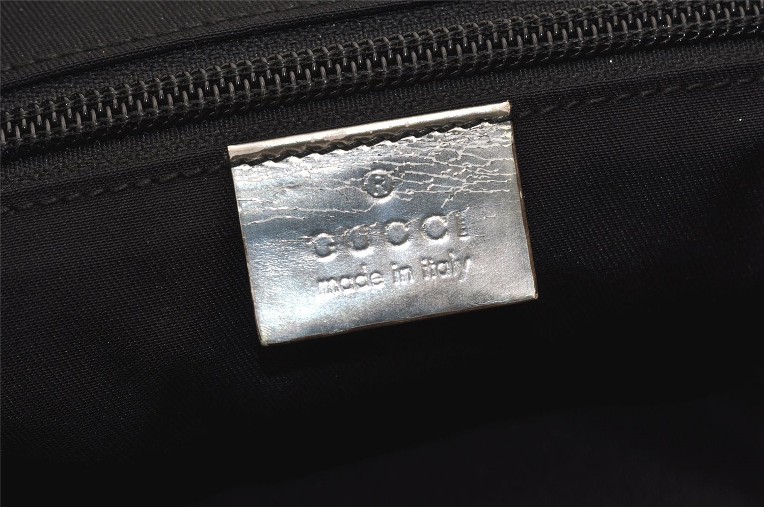 Authentic GUCCI Shoulder Cross Body Bag GG Canvas Leather 145857 Silver 5958J