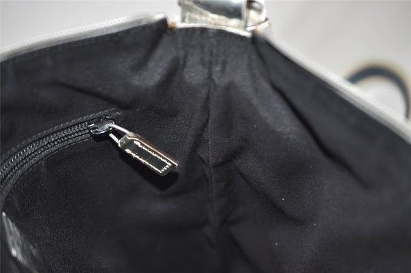 Authentic GUCCI Shoulder Cross Body Bag GG Canvas Leather 145857 Silver 5958J