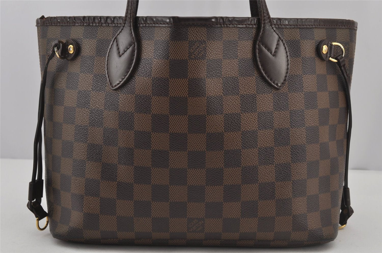 Authentic Louis Vuitton Damier Neverfull PM Shoulder Tote Bag N51109 LV 5959J