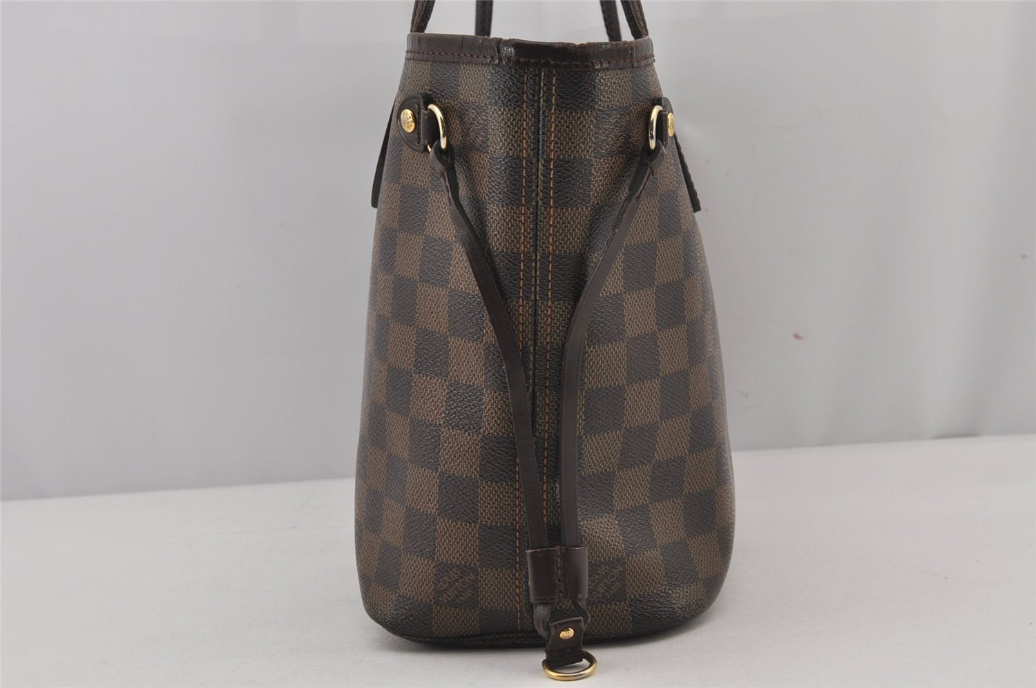 Authentic Louis Vuitton Damier Neverfull PM Shoulder Tote Bag N51109 LV 5959J