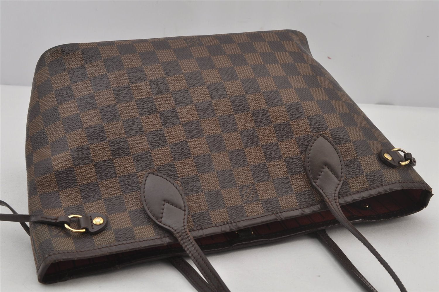 Authentic Louis Vuitton Damier Neverfull PM Shoulder Tote Bag N51109 LV 5959J