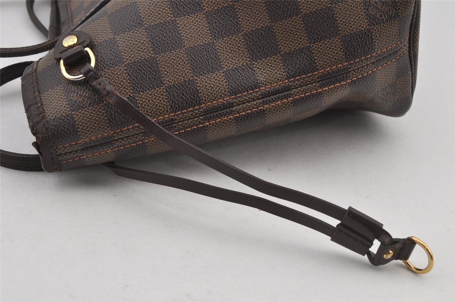 Authentic Louis Vuitton Damier Neverfull PM Shoulder Tote Bag N51109 LV 5959J