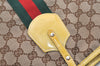Authentic GUCCI Jolie Web Sherry Line Tote Bag GG Canvas Enamel Brown 5961J
