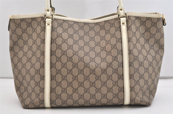 Authentic GUCCI Vintage Shoulder Hand Tote Bag GG PVC Enamel 197953 Brown 5962J