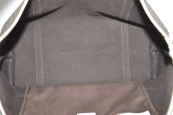 Authentic GUCCI Vintage Shoulder Hand Tote Bag GG PVC Enamel 197953 Brown 5962J