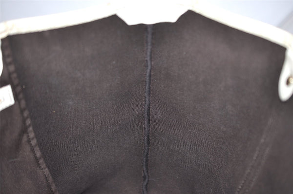 Authentic GUCCI Vintage Shoulder Hand Tote Bag GG PVC Enamel 197953 Brown 5962J