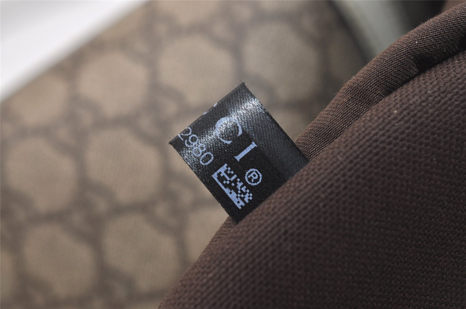 Authentic GUCCI Vintage Shoulder Hand Tote Bag GG PVC Enamel 197953 Brown 5962J