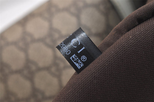 Authentic GUCCI Vintage Shoulder Hand Tote Bag GG PVC Enamel 197953 Brown 5962J