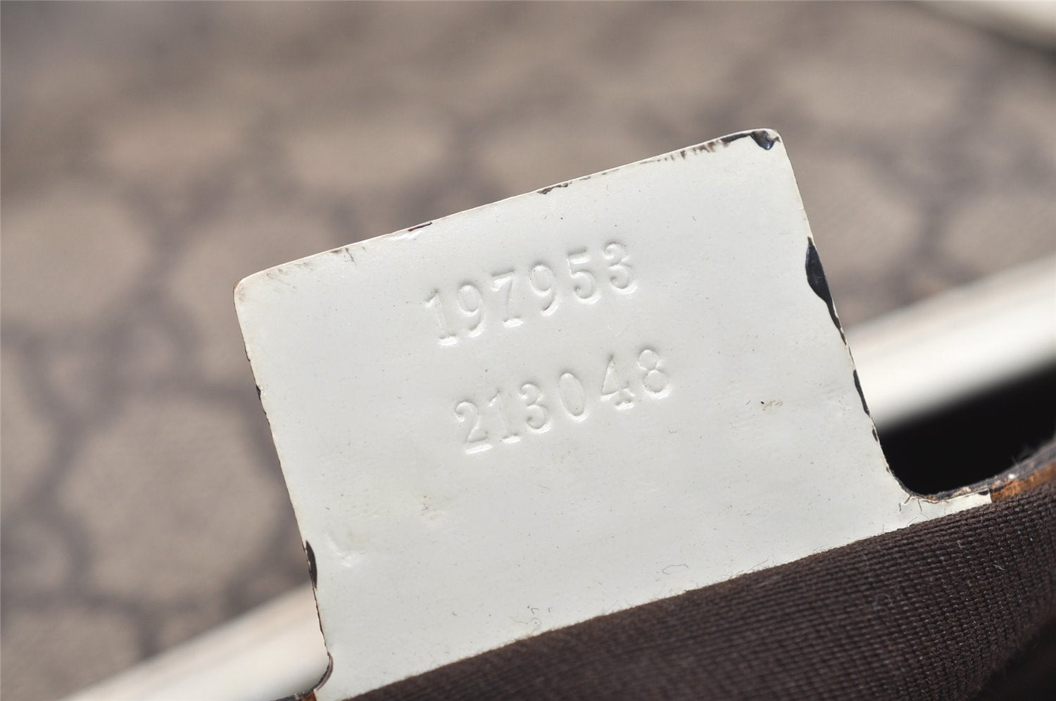 Authentic GUCCI Vintage Shoulder Hand Tote Bag GG PVC Enamel 197953 Brown 5962J