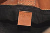 Authentic CELINE C Macadam Blason Shoulder Bag Suede Leather Brown 5962K