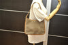 Authentic CELINE C Macadam Blason Shoulder Bag Suede Leather Brown 5962K