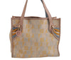 Authentic FENDI Vintage Zucchino Tote Hand Bag Canvas Leather Beige 5963J