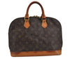 Authentic Louis Vuitton Monogram Alma Hand Bag Purse M51130 LV 5964J