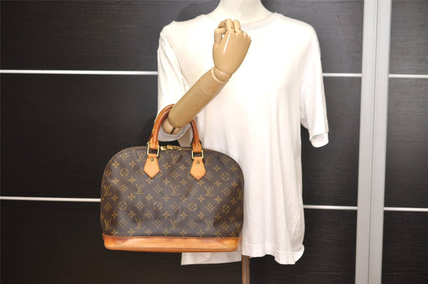 Authentic Louis Vuitton Monogram Alma Hand Bag Purse M51130 LV 5964J
