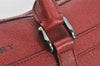 Authentic BURBERRY Vintage Leather 2Way Briefcase Business Bag Red 5966K