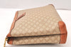 Authentic CELINE Macadam Blason Pattern Clutch Hand Bag PVC Leather Beige 5967K