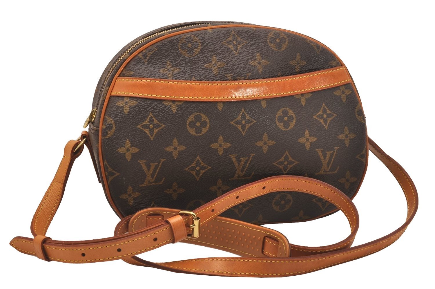 Authentic Louis Vuitton Monogram Blois Shoulder Cross Body Bag M51221 LV 5968J