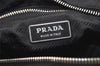 Authentic PRADA Vintage Nylon Tessuto Leather Shoulder Tote Bag Black 5969J
