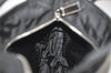 Authentic PRADA Vintage Nylon Tessuto Leather Shoulder Tote Bag Black 5969J