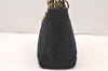 Authentic Christian Dior Lady Dior Canvas Nylon Hand Bag Purse Black CD 5969K
