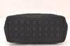 Authentic Christian Dior Lady Dior Canvas Nylon Hand Bag Purse Black CD 5969K