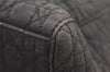 Authentic Christian Dior Lady Dior Canvas Nylon Hand Bag Purse Black CD 5969K
