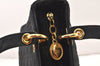 Authentic Christian Dior Lady Dior Canvas Nylon Hand Bag Purse Black CD 5969K