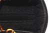 Authentic Christian Dior Lady Dior Canvas Nylon Hand Bag Purse Black CD 5969K