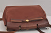 Authentic HERMES Her Bag Ado 2 In 1 2Way Backpack Canvas Leather Brown 5970J