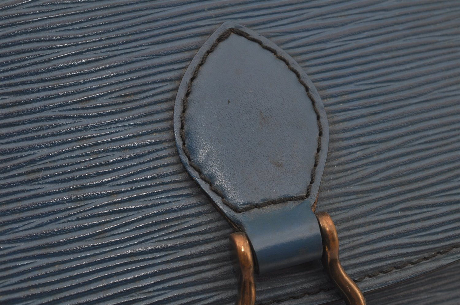 Auth Louis Vuitton Epi Saint Cloud PM Shoulder Cross Bag Blue M52195 LV 5971J