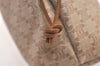 Authentic CELINE Macadam Blason Pattern Drawstring Pouch PVC Leather Beige 5972K