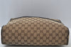 Authentic GUCCI Shoulder Cross Body Bag GG Canvas Leather 449173 Brown 5973J
