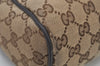Authentic GUCCI Shoulder Cross Body Bag GG Canvas Leather 449173 Brown 5973J