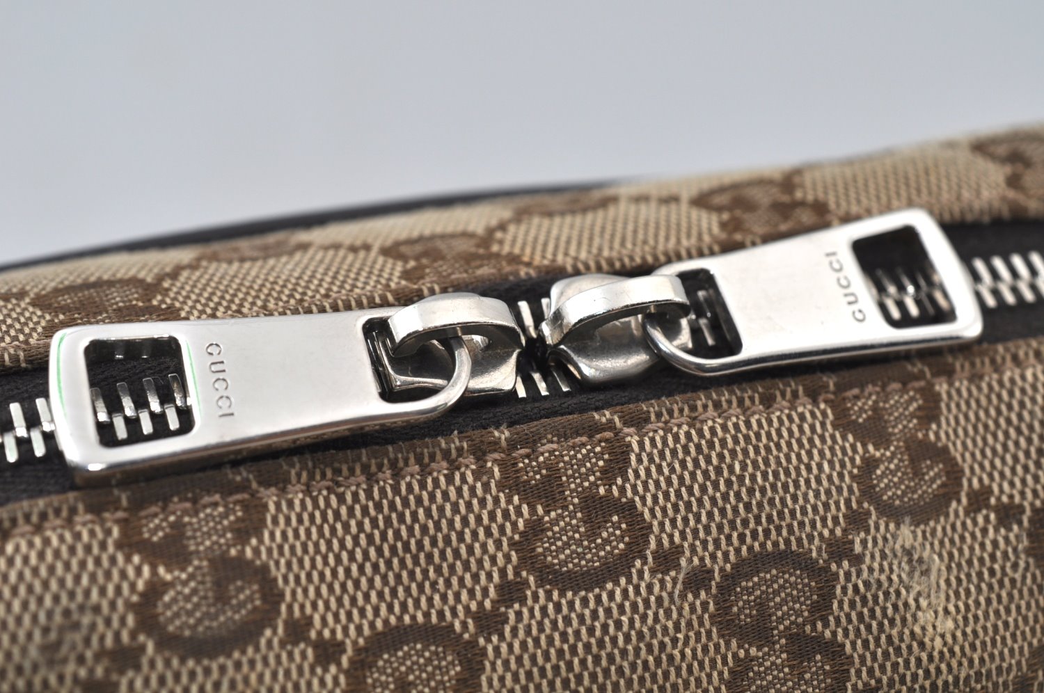 Authentic GUCCI Shoulder Cross Body Bag GG Canvas Leather 449173 Brown 5973J