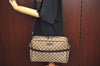 Authentic GUCCI Shoulder Cross Body Bag GG Canvas Leather 449173 Brown 5973J