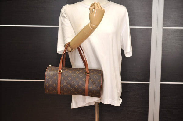 Authentic Louis Vuitton Monogram Papillon 30 Hand Bag Old Model LV 5974J