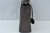 Authentic Christian Dior Maris Pearl Hand Tote Bag Purse Enamel Brown 5975J