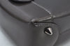 Authentic Christian Dior Maris Pearl Hand Tote Bag Purse Enamel Brown 5975J