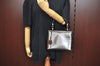 Authentic Christian Dior Maris Pearl Hand Tote Bag Purse Enamel Brown 5975J